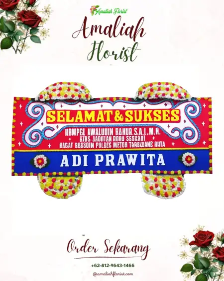 Papan Bunga Ucapan Selamat Haur Gading