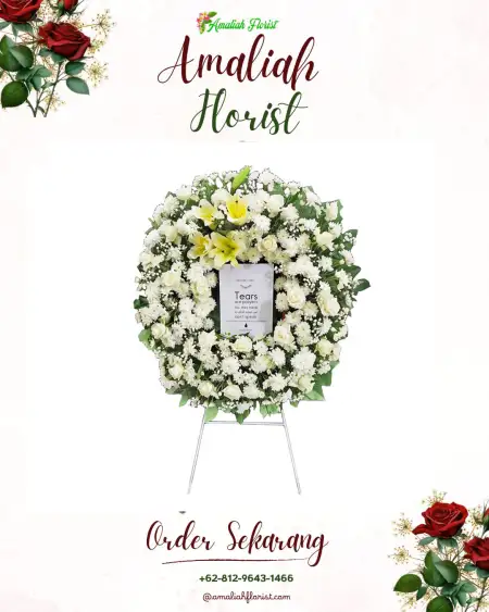 Krans Bunga Duka Haur Gading