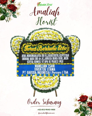 Papan Bunga Duka di Haur Gading