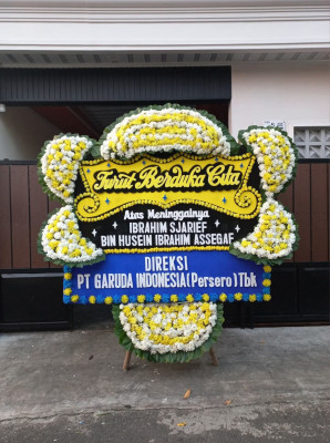 Papan Bunga Duka di Haur Gading